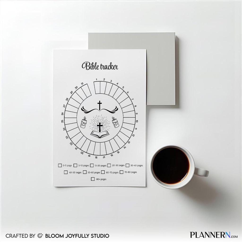 Bible Journal — Bible Reading Tracker Printable, Christian Planner, Bible Study Journal, Faith Tracker, A4/... | Bloom Joyfully printable