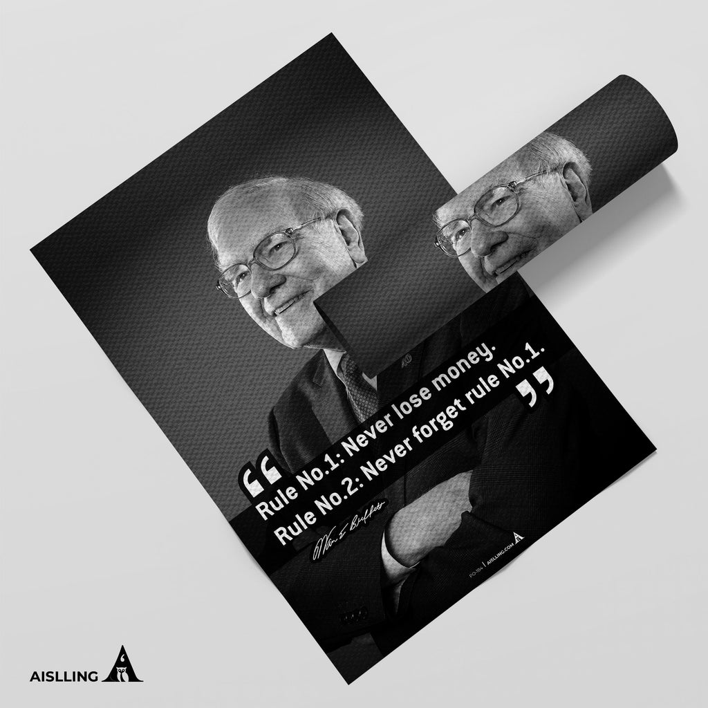 Aislling — Rules That Warren Buffett Lives, Never lose money Quote Poster Printables, Inspirational Quote P... | Aislling printable