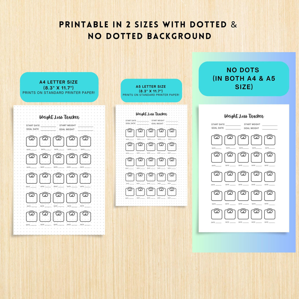Digital Fitness — FITNESS Tracker Printable Bundle, Fitness and Wellness Tracker, Weightloss Tracker Bundle... | Nutri Track printable
