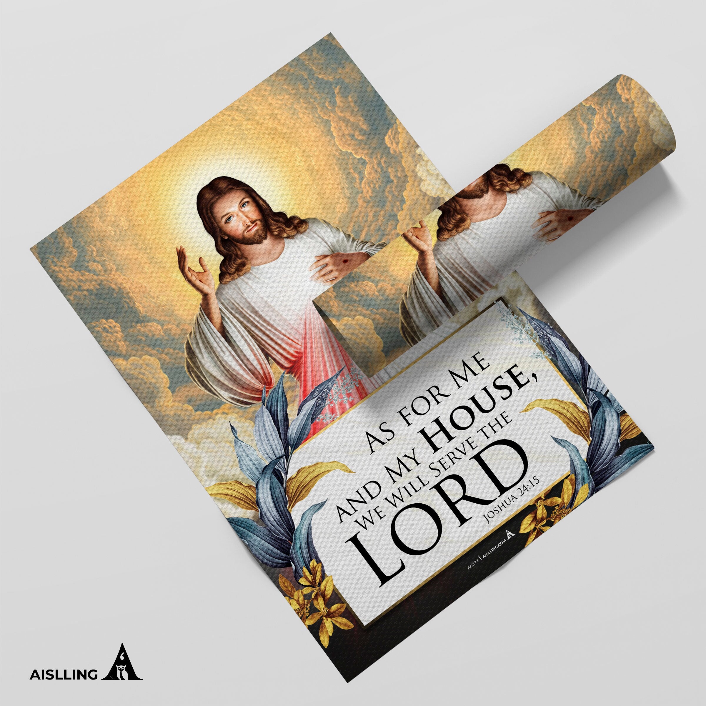 Aislling — As For Me And My House We Will Serve The Lord Poster, Christian Home Decor, Poster Printables, I... | Aislling printable