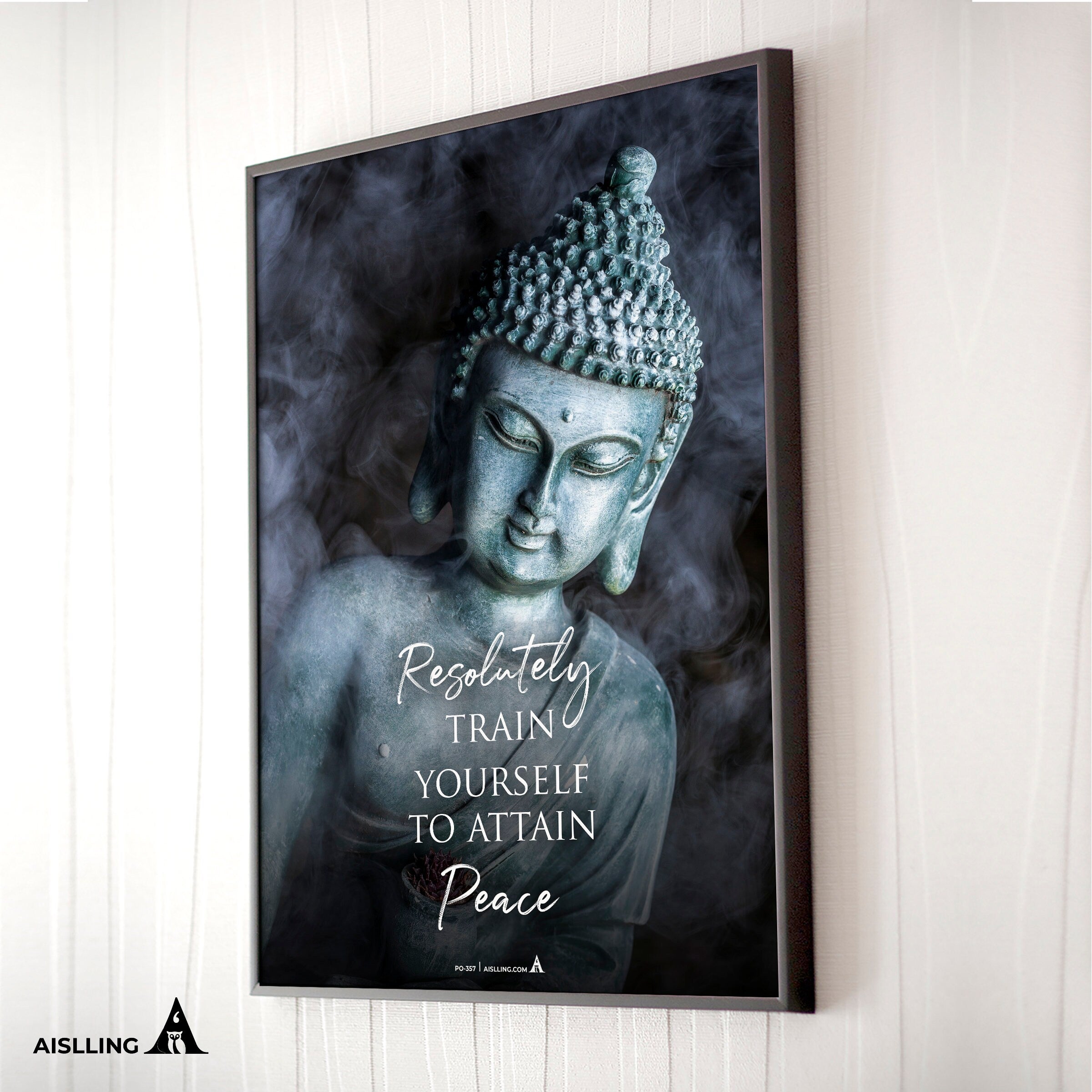 Aislling — Resolutely train yourself to attain Peace, Buddha quotes Pintable's Motivational Quote wall art ... | Mindfulness printable