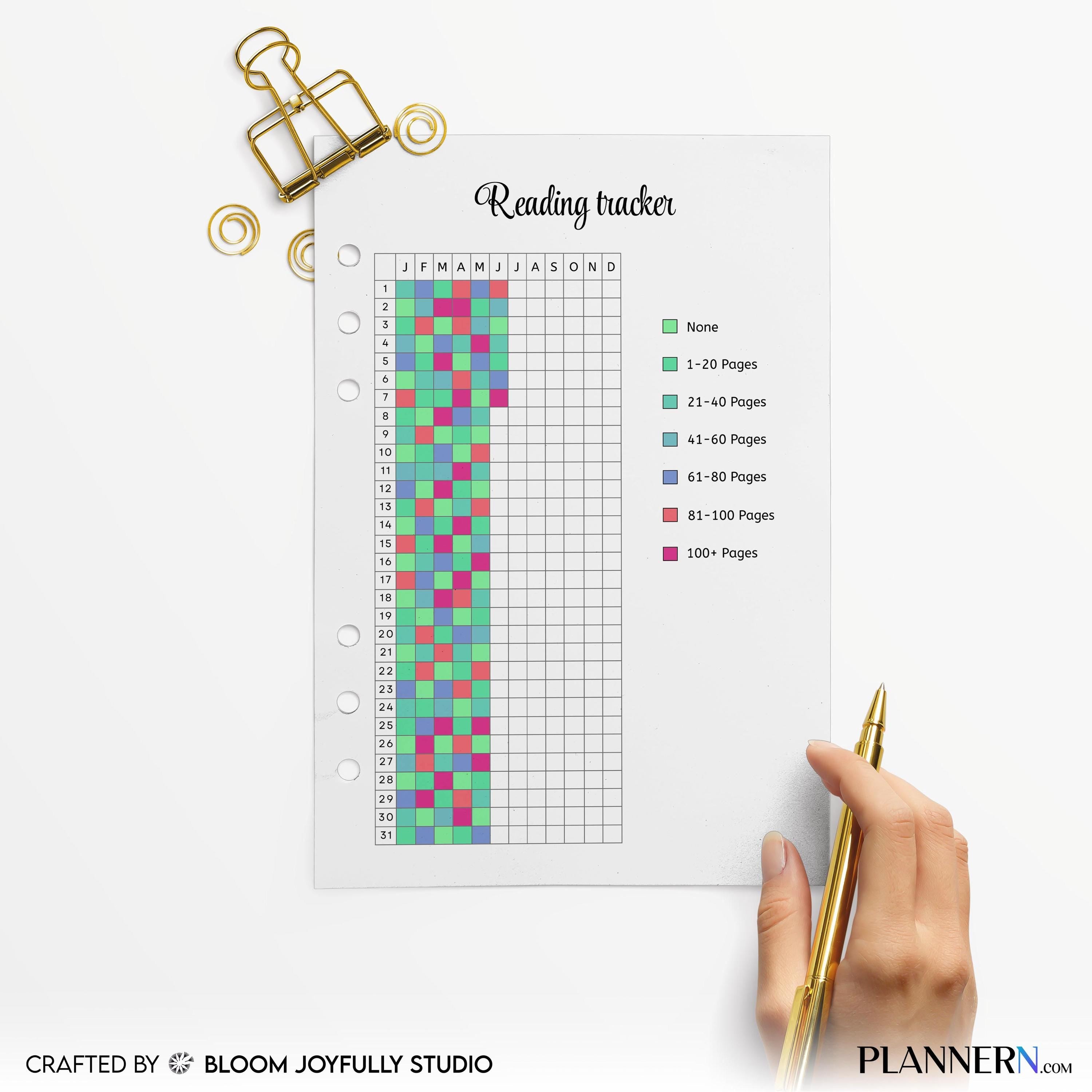 Book Journal — Reading Tracker PRINTABLE, Reading Tracker, Reading Log, Habit Tracker, Book Tracker, Book J... | Bloom Joyfully printable