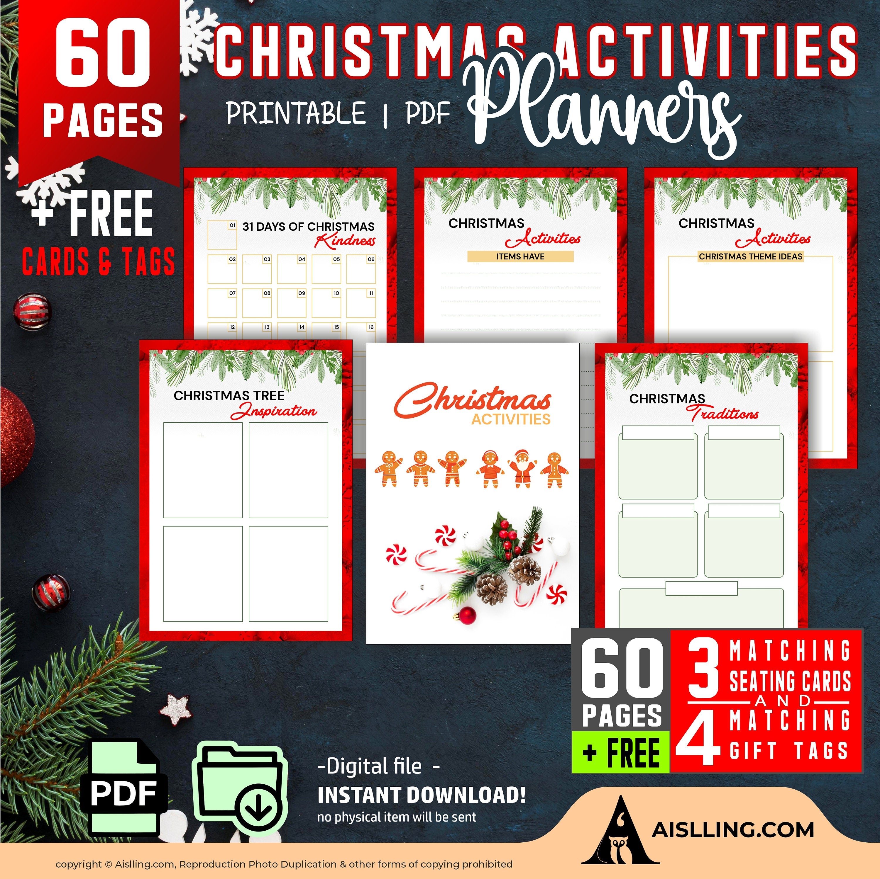 Chrismtas Gift List — Printable Christmas Planner Printable, Christmas Gift List Editable, Fillable, PDF, C... | Bloom Joyfully printable