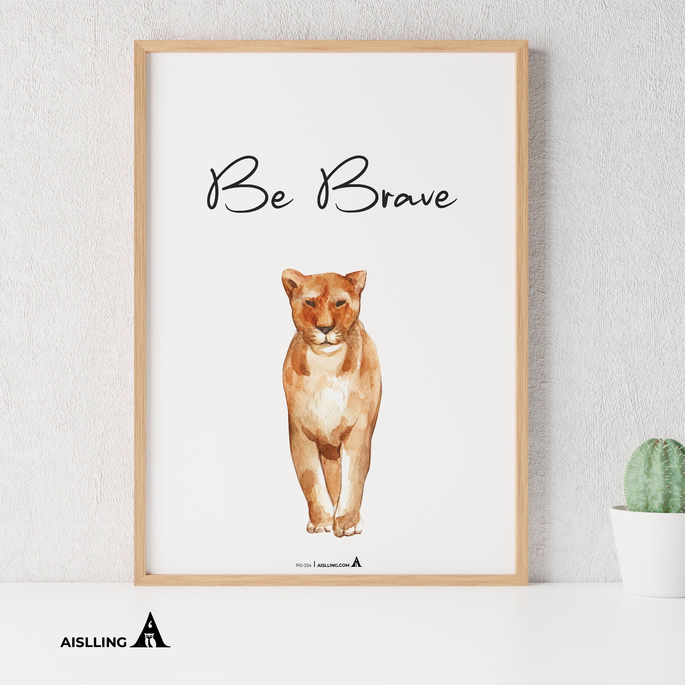 Aislling — Be Brave, Quote Poster Printable Inspirational Quote Poster Motivational Art Famous Quotes | Aislling printable