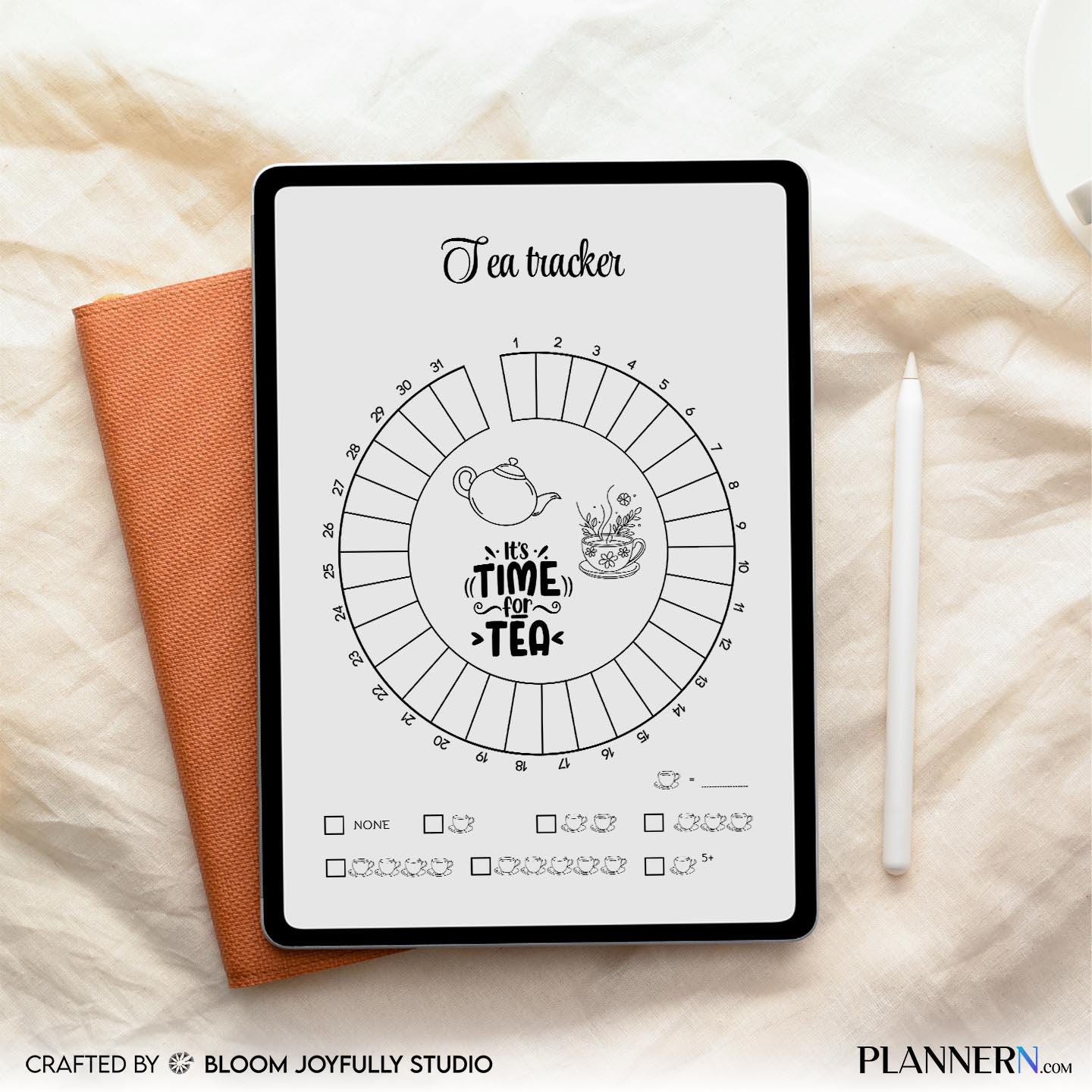Herbal Tea Log — Tea Tracker PRINTABLE, Daily Tea Log Journal, Tea Lover Planner, Herbal Tea log, Wellness ... | Bloom Joyfully printable
