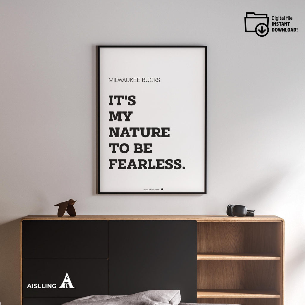 Aislling — Digital Printable Wall Art Inspirational Quotes Jordan Mentality Poster Basketball Quote Milwauk... | Aislling printable