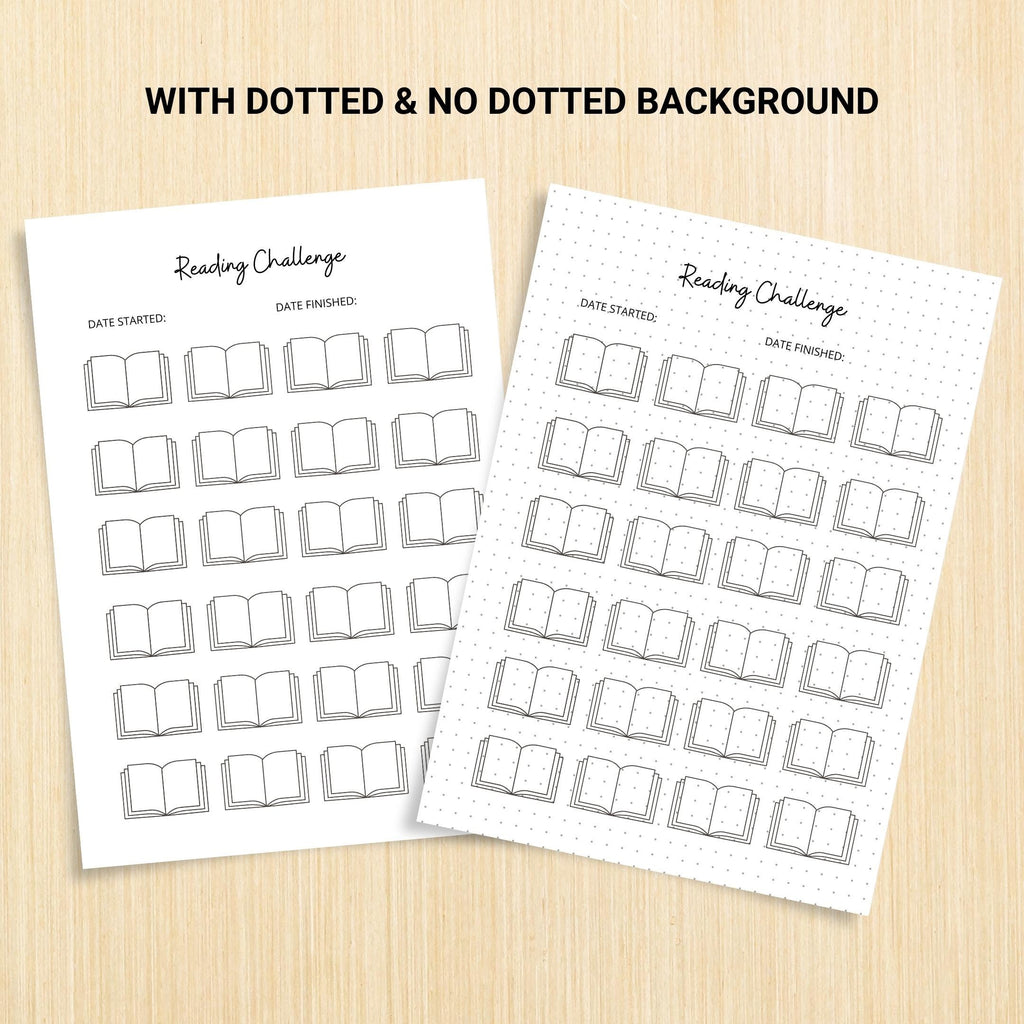 Book Challenge — Reading Challenge Bundle, Reading Tracker, Book Journal, PRINTABLE Journal Page, Book Chal... | Bloom Joyfully printable