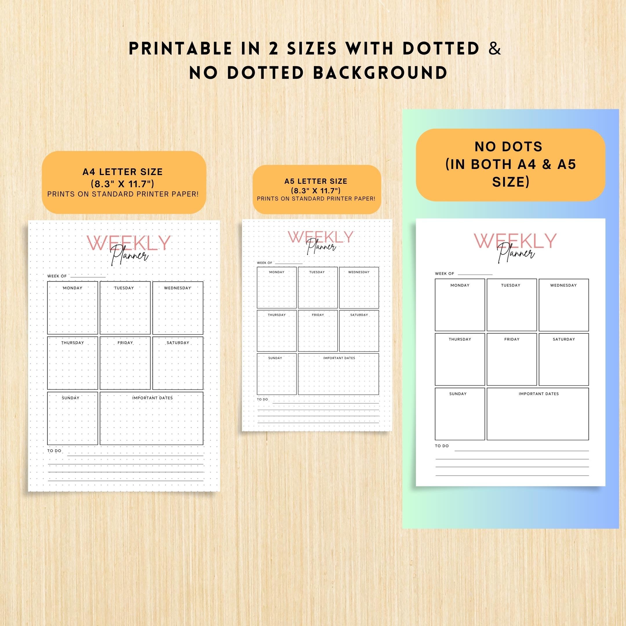 Digital Planner — Weekly Planner PRINTABLE, Weekly To Do List, Weekly Habit Tracker, Weekly Goal Planner, S... | Bloom Joyfully printable