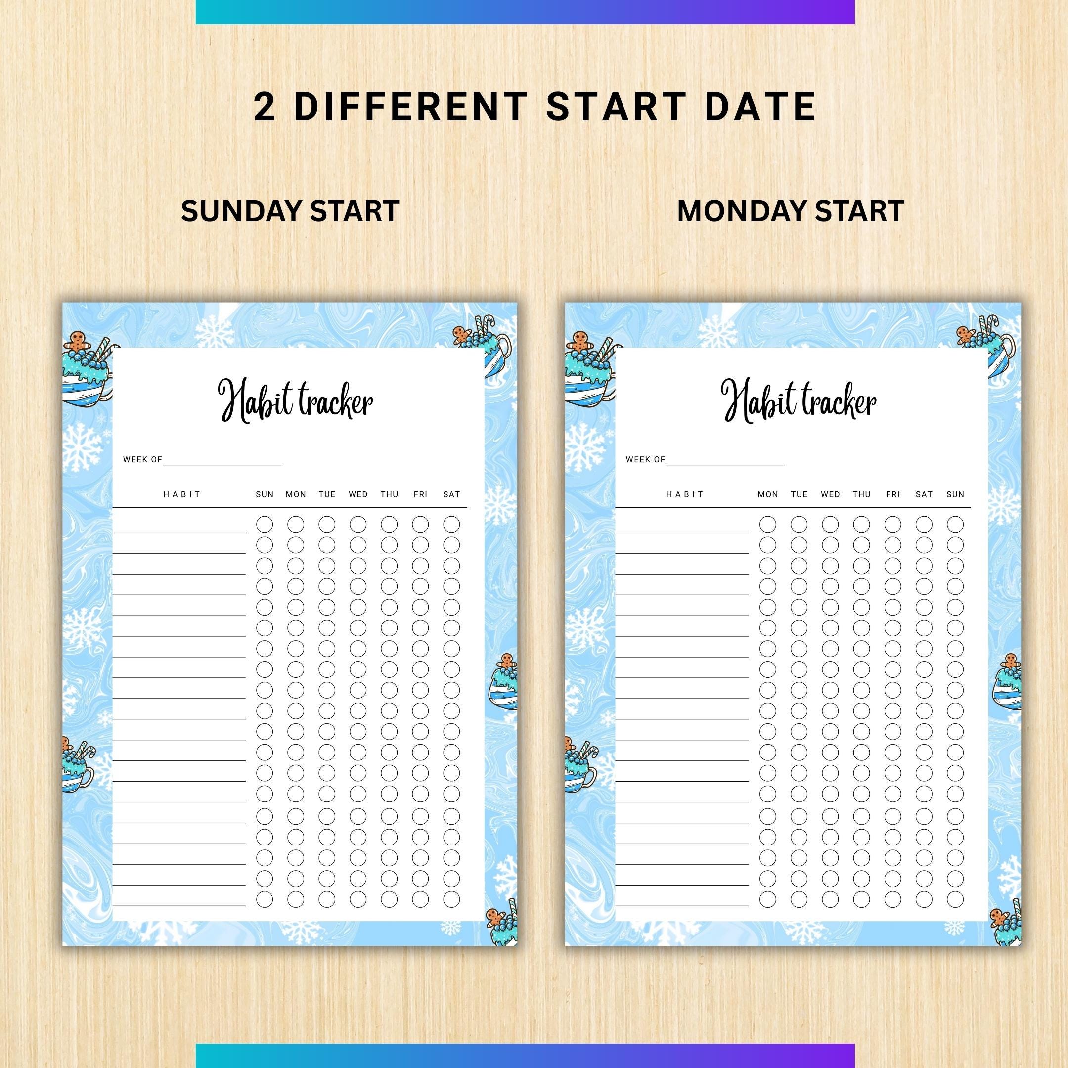 Digital Planner — January Monthly Tracker PRINTABLE, New Year Habit Tracker, Goal and Routine Planner, Inst... | Bloom Joyfully printable