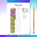 Eating Tracker PRINTABLE, Daily Food Log, Meal Tracker, Healthy Eating Planner PDF, Food Tracker, Diet Trac... | Nutri Track printable