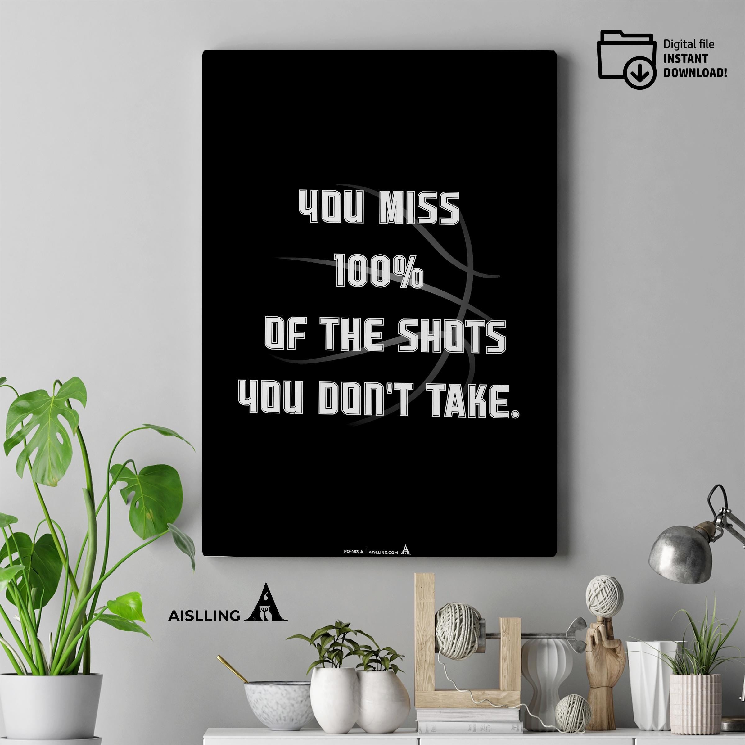 Aislling — Michael Jordan Quotes Digital Printable Wall Art Inspirational Quotes Jordan Mentality Poster Ba... | Aislling printable