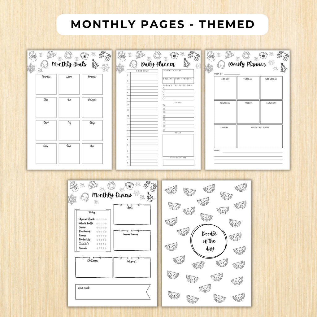 Budget Tracker — July Journal Bundle, Printable Journal pages, July Planner, July theme, July Journal, Habi... | Mindfulness printable
