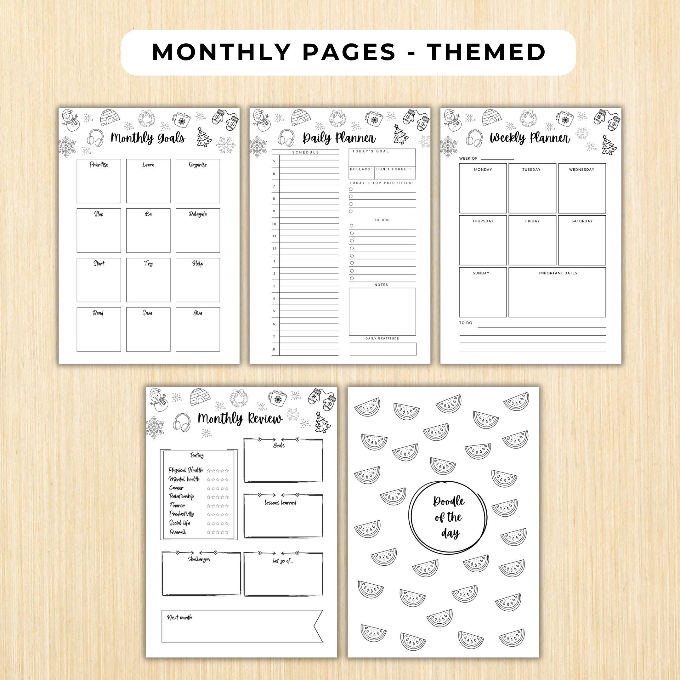 Budget Tracker — July Journal Bundle, Printable Journal pages, July Planner, July theme, July Journal, Habi... | Mindfulness printable