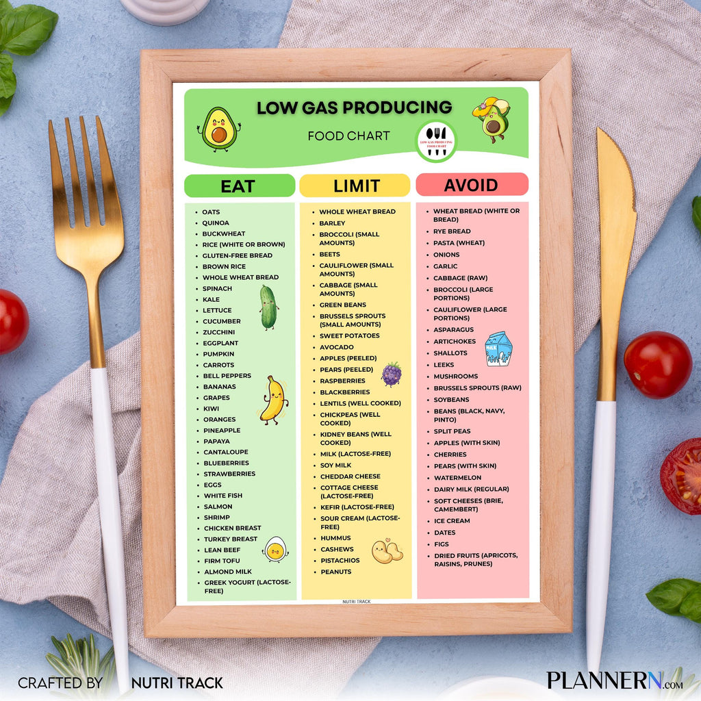 Anti Bloating — Low Gas Foods List Printable, Digestive Health Guide, Bloating Relief Food List, Gut Health... | Nutri Track printable