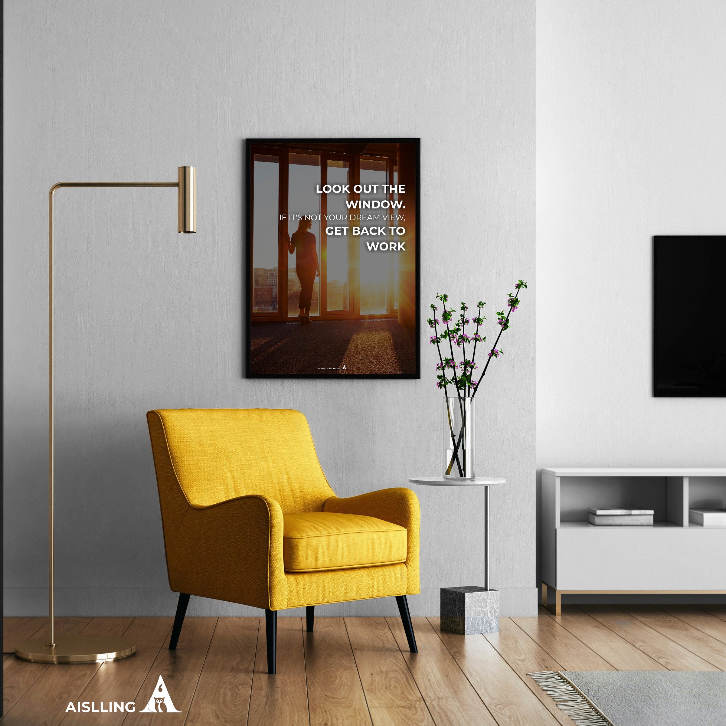 Aislling — look out the window, motivational Quote, Printables, Inspirational Quote Poster, Motivational Ar... | Aislling printable