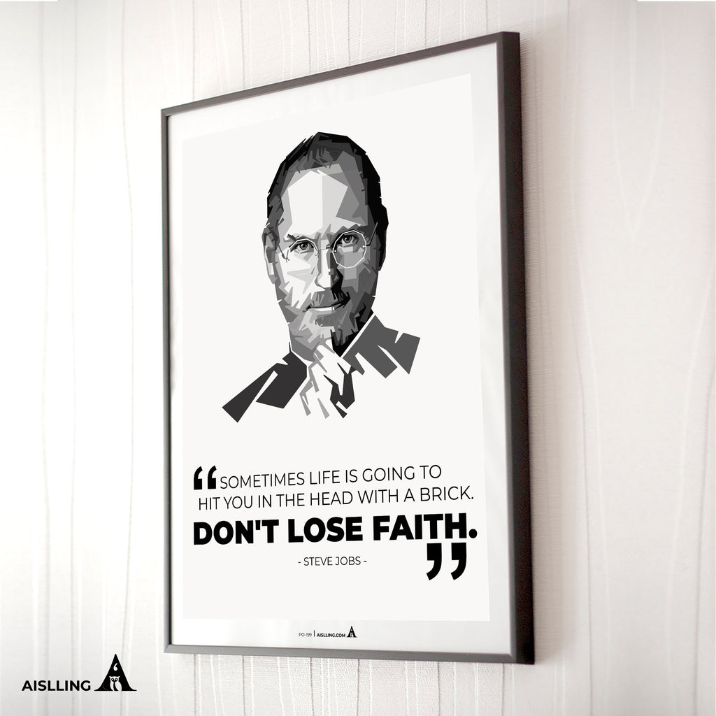 Aislling — Sometimes life is, Steve Jobs Quote Poster Printables, Inspirational Quote Poster, Motivational ... | Aislling printable