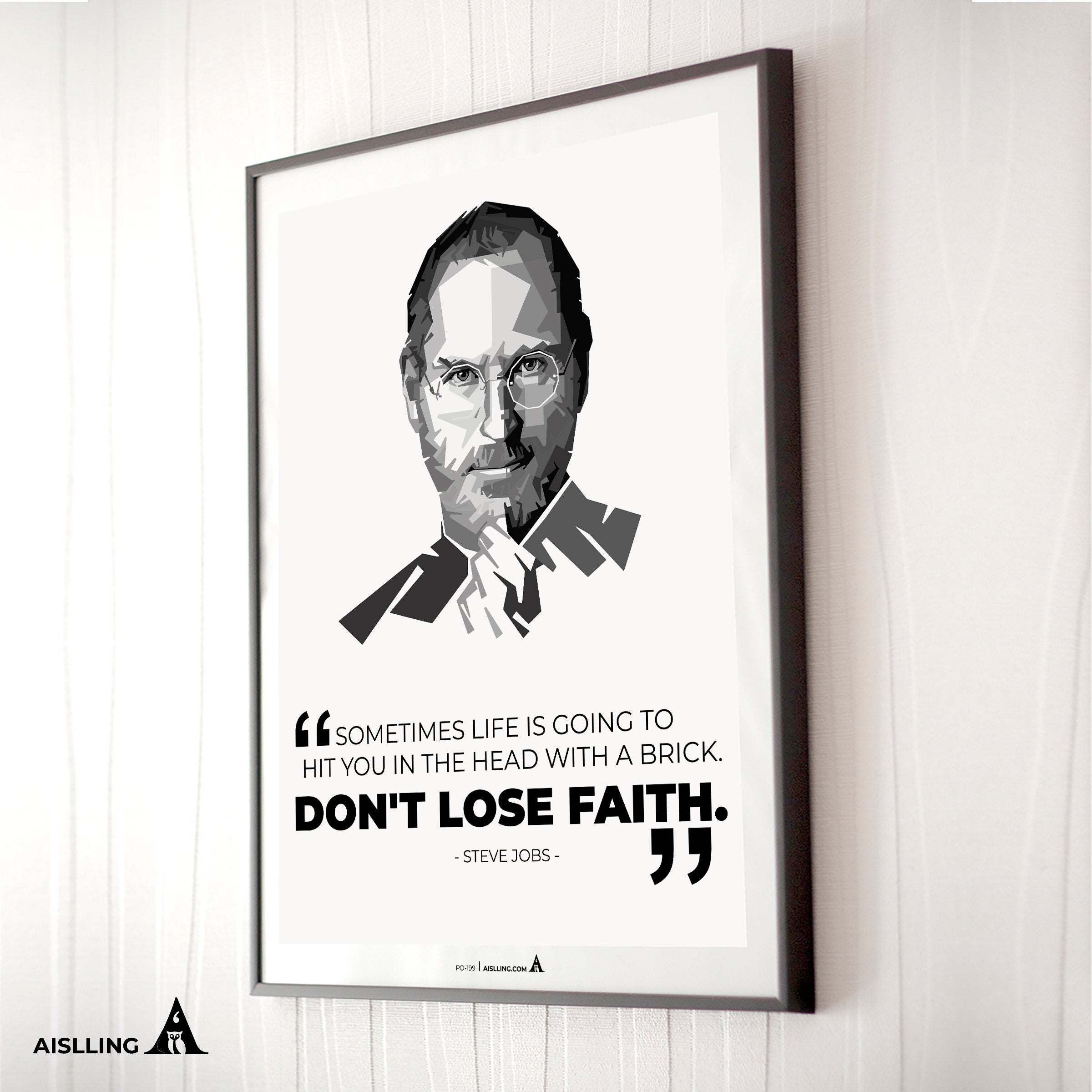Aislling — Sometimes life is, Steve Jobs Quote Poster Printables, Inspirational Quote Poster, Motivational ... | Aislling printable