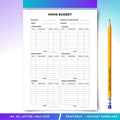Budget Tracker — Home Budget Planner PRINTABLE, Monthly Household Budget Tracker, Family Finance Printable,... | Bloom Joyfully printable