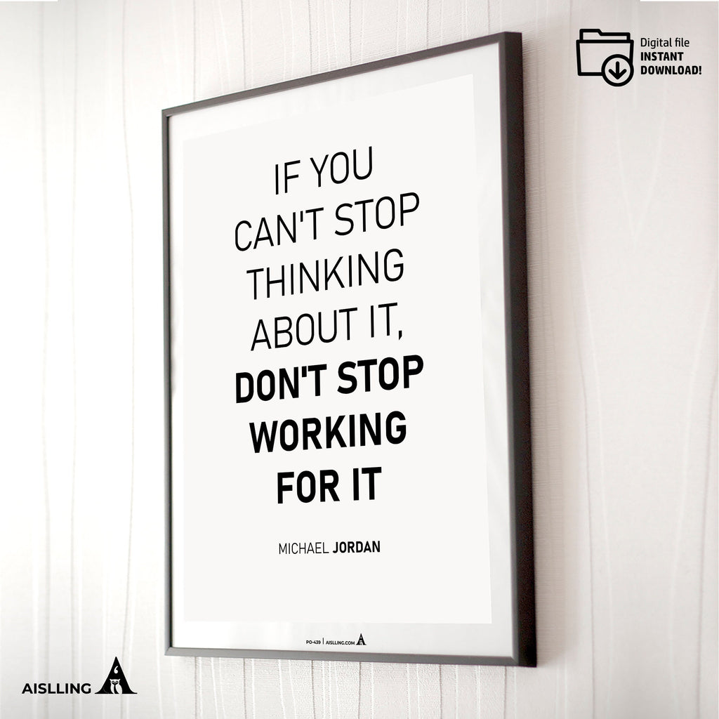Aislling — Michael Jordan Inspirational Quotes, Basketball Wall Art | Instant Digital Download | Aislling printable