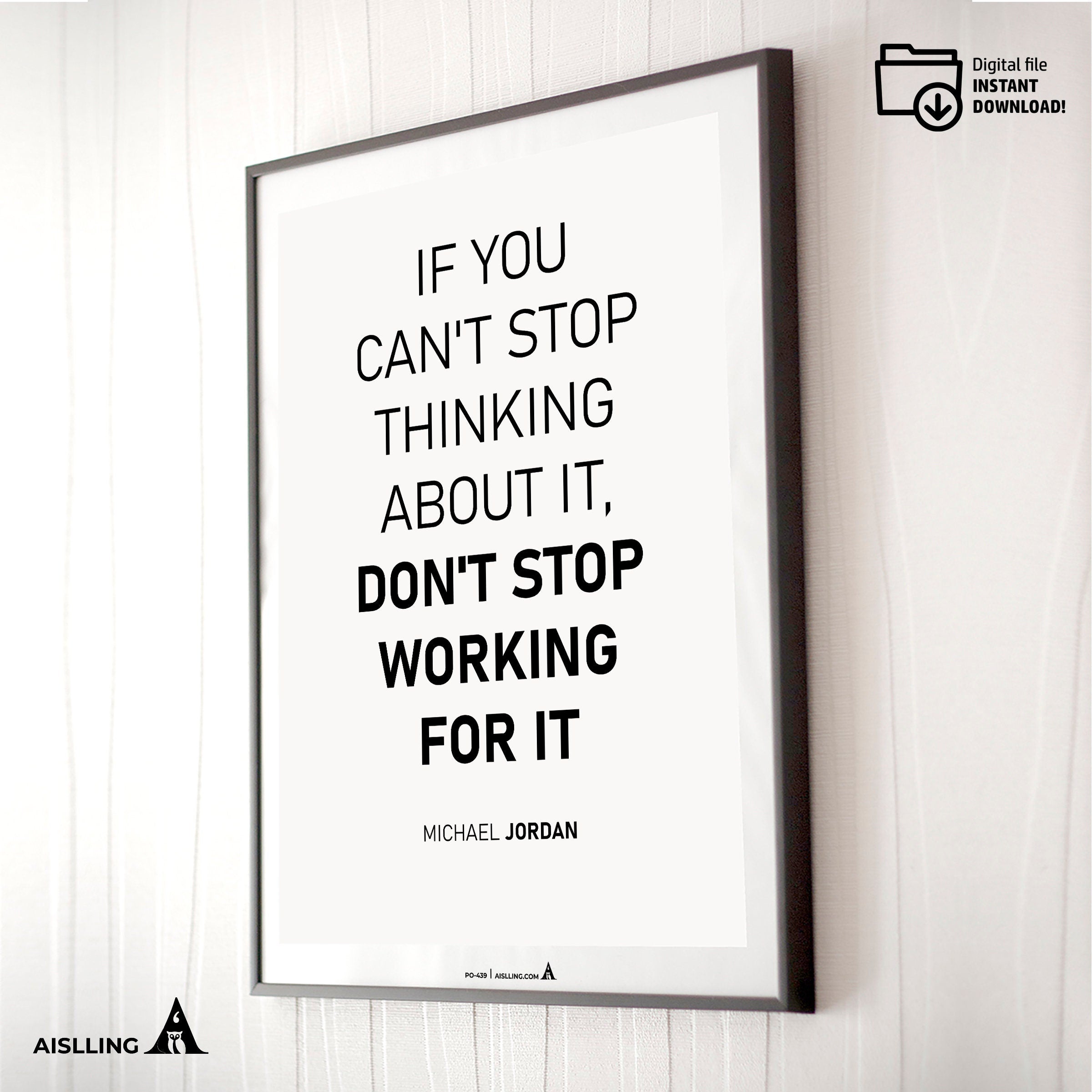 Aislling — Michael Jordan Inspirational Quotes, Basketball Wall Art | Instant Digital Download | Aislling printable