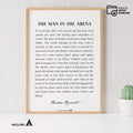 Black And White — The Man In The Arena Quote, Printable Wall Art, Theodore Roosevelt Daring Greatly Inspira... | Aislling printable