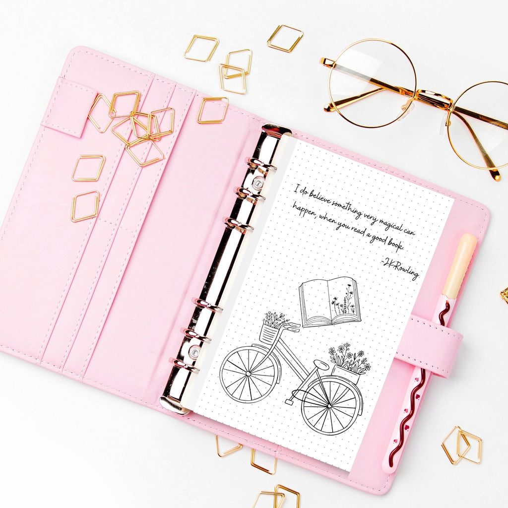 Book Cover Page — Reading Journal Cover Page (4), PRINTABLE Journal Page, Reading Tracker Cover page, Book ... | Bloom Joyfully printable