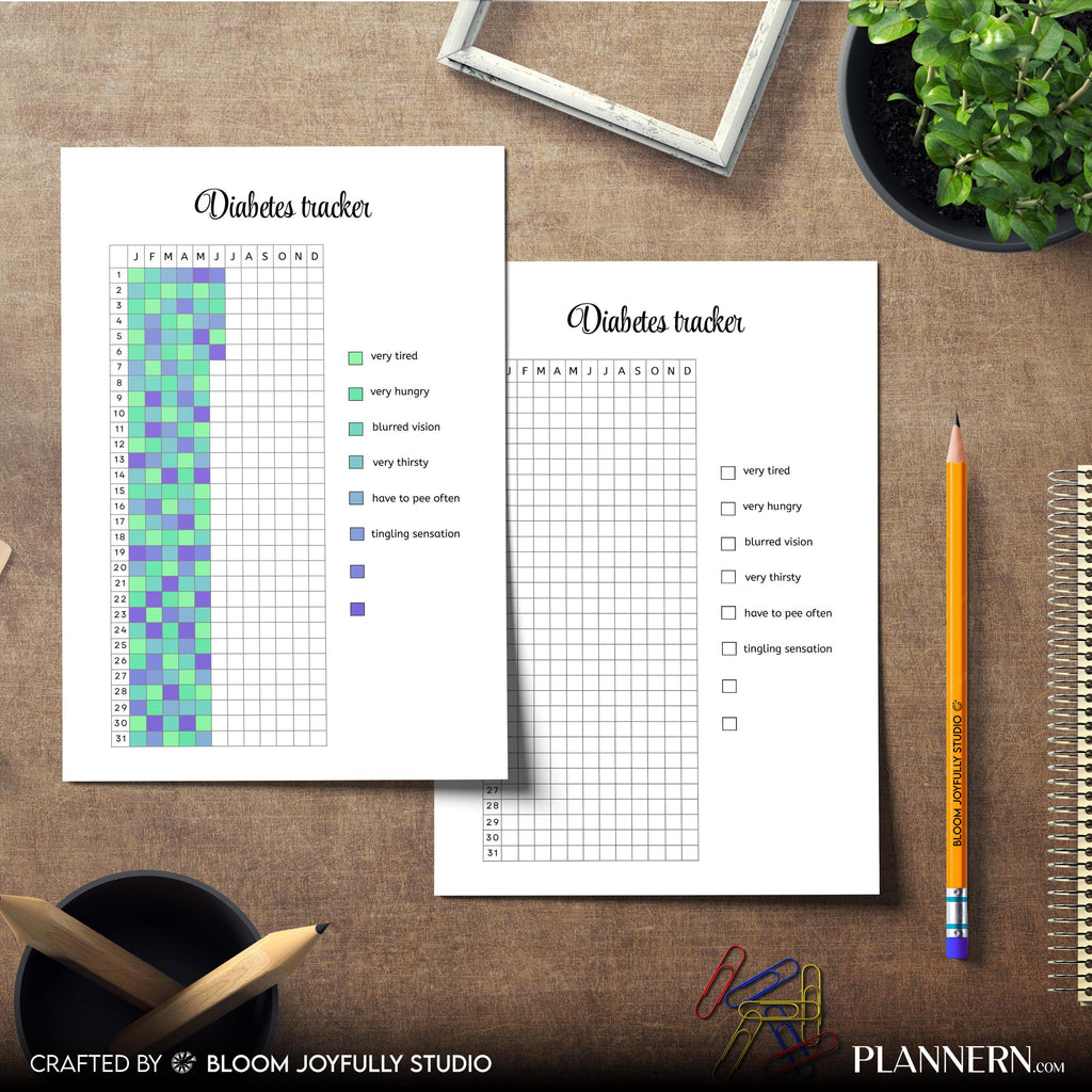 Blood Glucose Log — Diabetes Tracker PRINTABLE – Blood Sugar Log, Diabetes Log, Health Tracker, Diabetes Tr... | Nutri Track printable