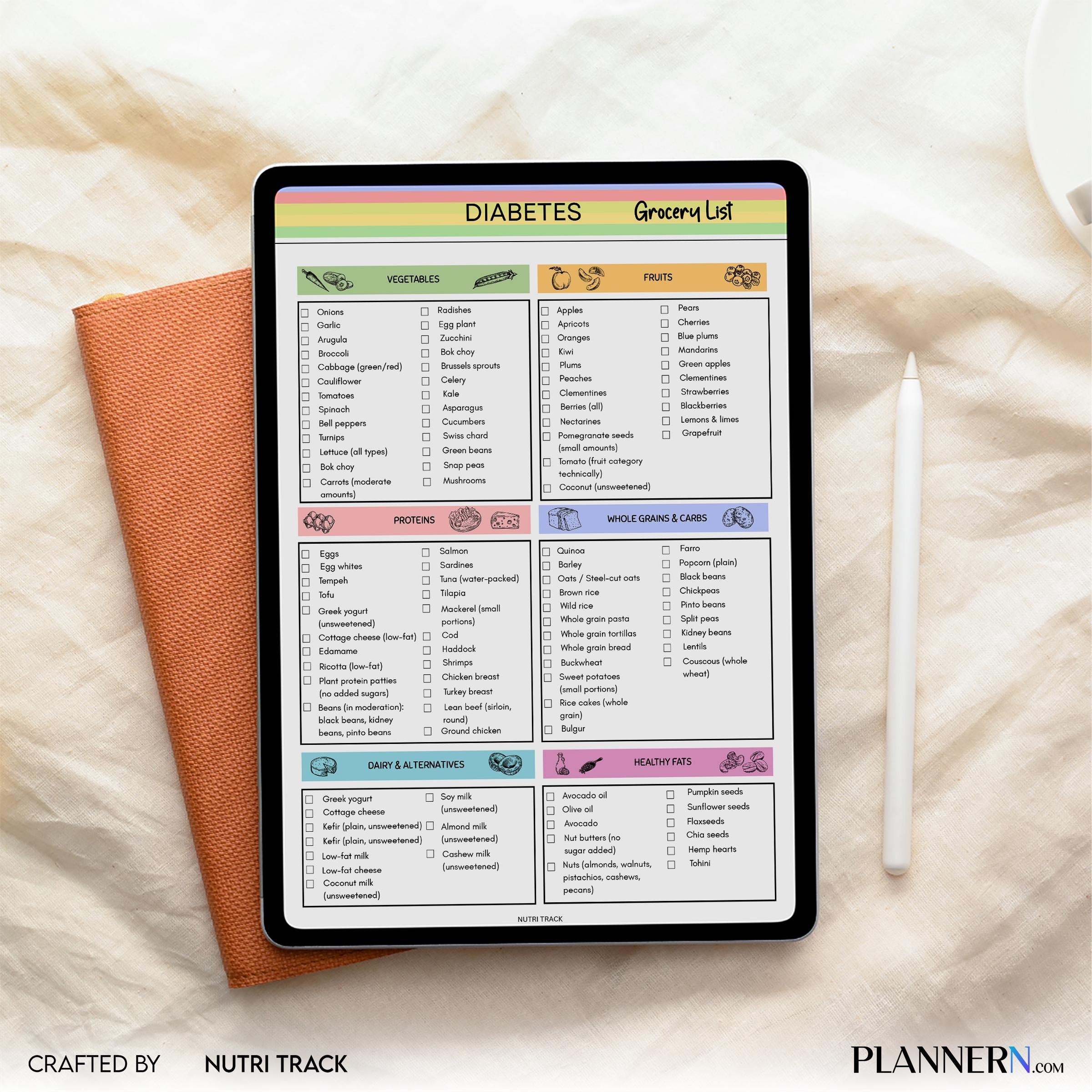 Blood Sugar Foods — Diabetes Grocery List, Diabetic Food Chart, Low Glycemic Foods, Diabetes Diet Food List... | Nutri Track printable