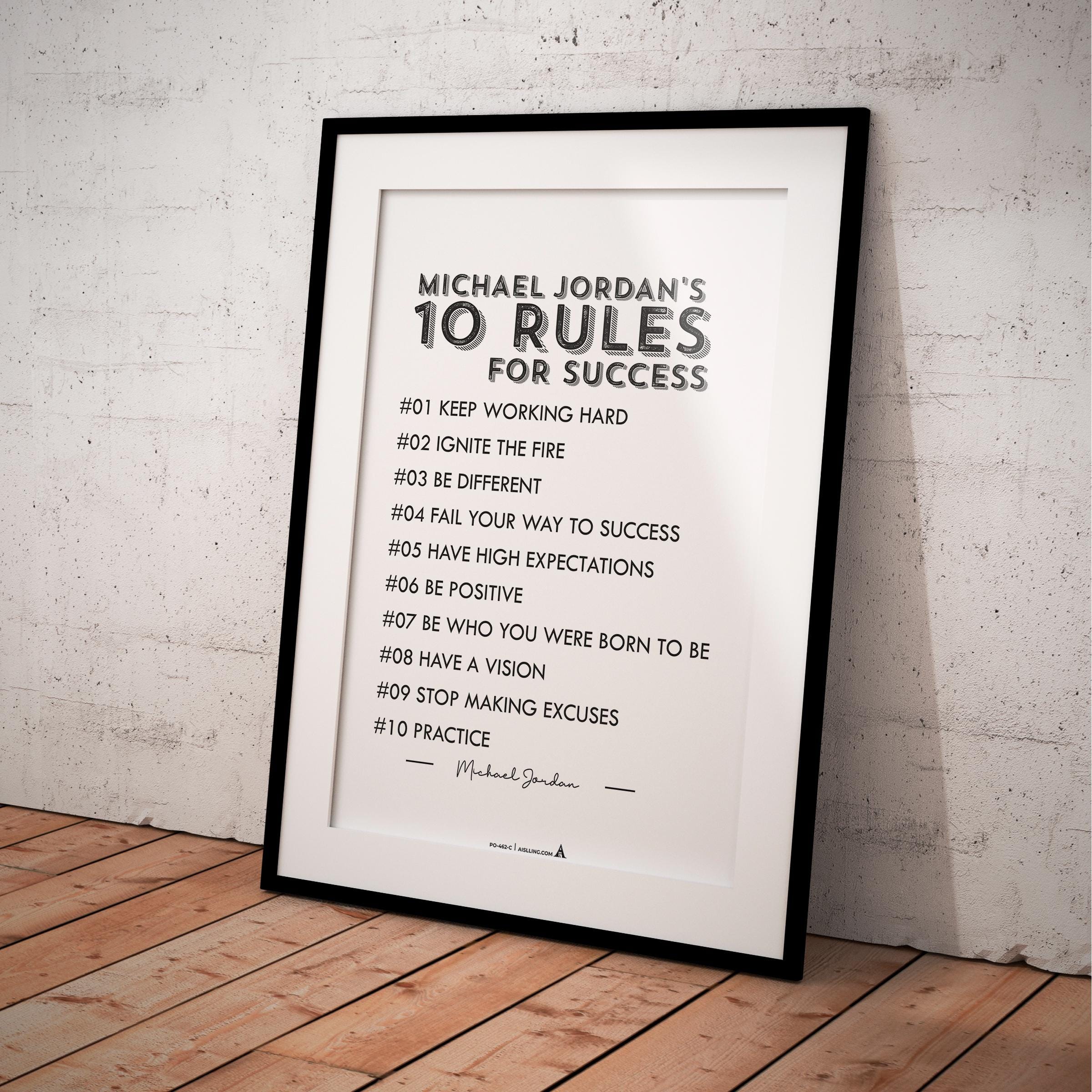 Aislling — Michael Jordan Quotes Digital Printable Wall Art Inspirational Quotes Jordan Mentality Poster Ba... | Aislling printable