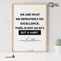 Inspirational Aristotle Quotes Print, Ancient Greek Wisdom Wall Art, Motivational Philosophy Decor, Classic Teacher Gift