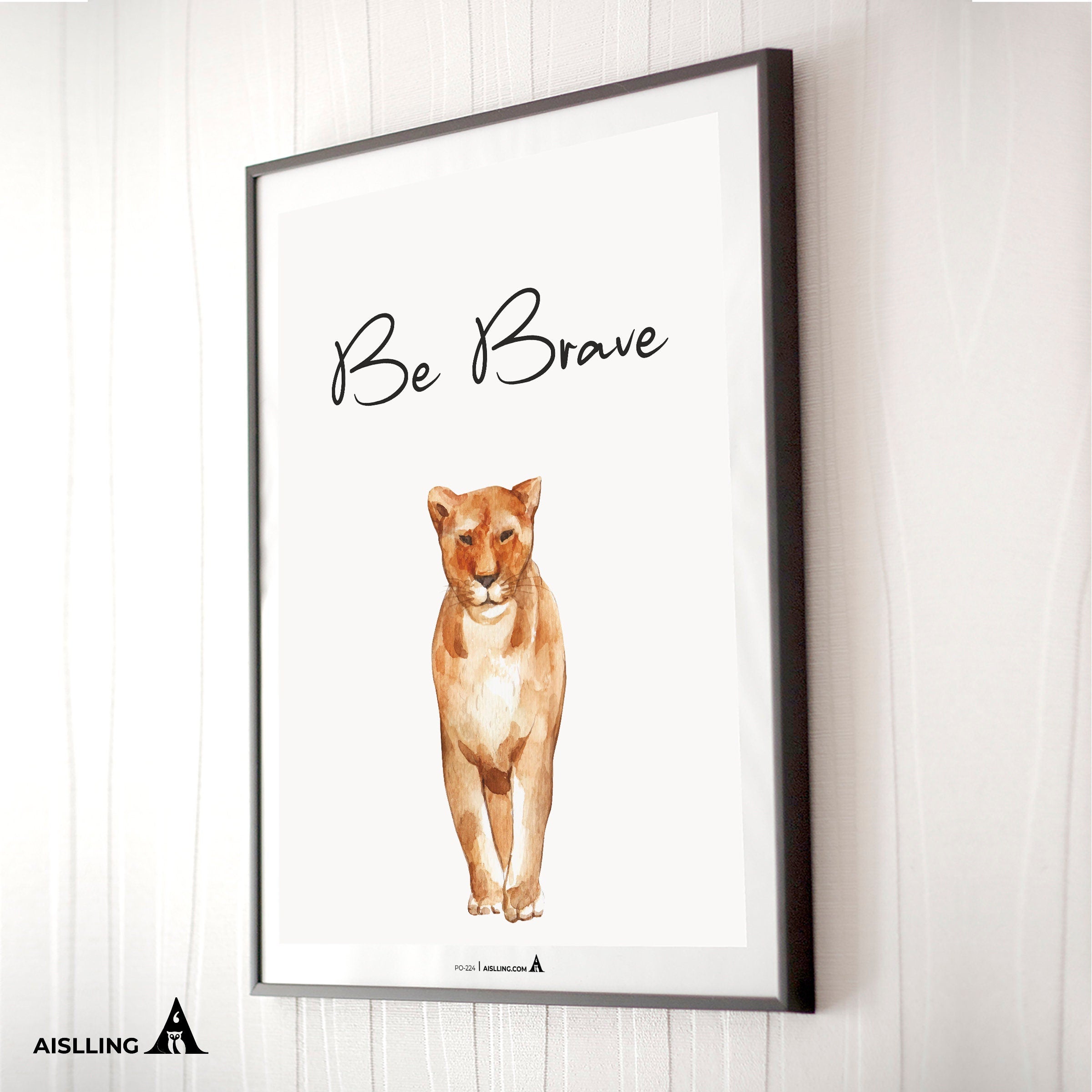 Aislling — Be Brave, Quote Poster Printable Inspirational Quote Poster Motivational Art Famous Quotes | Aislling printable