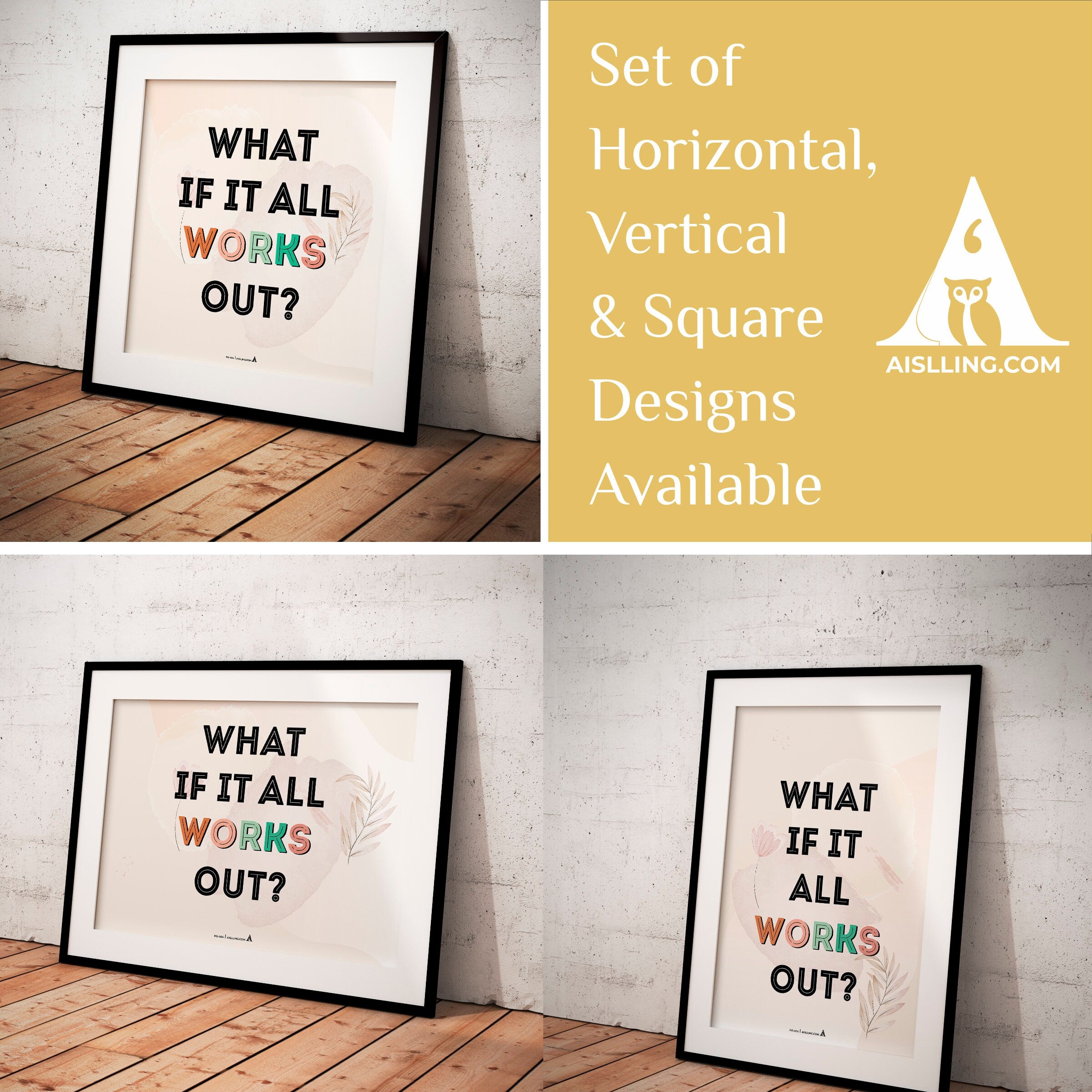 Act — What if it all works out poster, self, esteem, respect, couples therapy, therapy office decor, therap... | Mindfulness printable