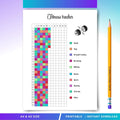Daily Fitness — Fitness Tracker PRINTABLE, Workout Log and Fitness Planner, Health and Wellness Tracker, Ex... | Nutri Track printable