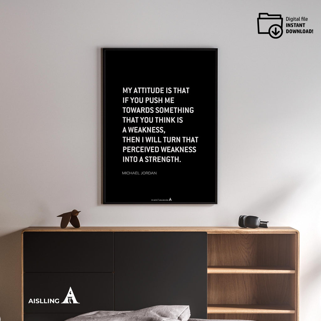 Aislling — Michael Jordan Motivational Quotes, NBA Sports, Printable NBA Poster, Teenager kid basketball gi... | Aislling printable