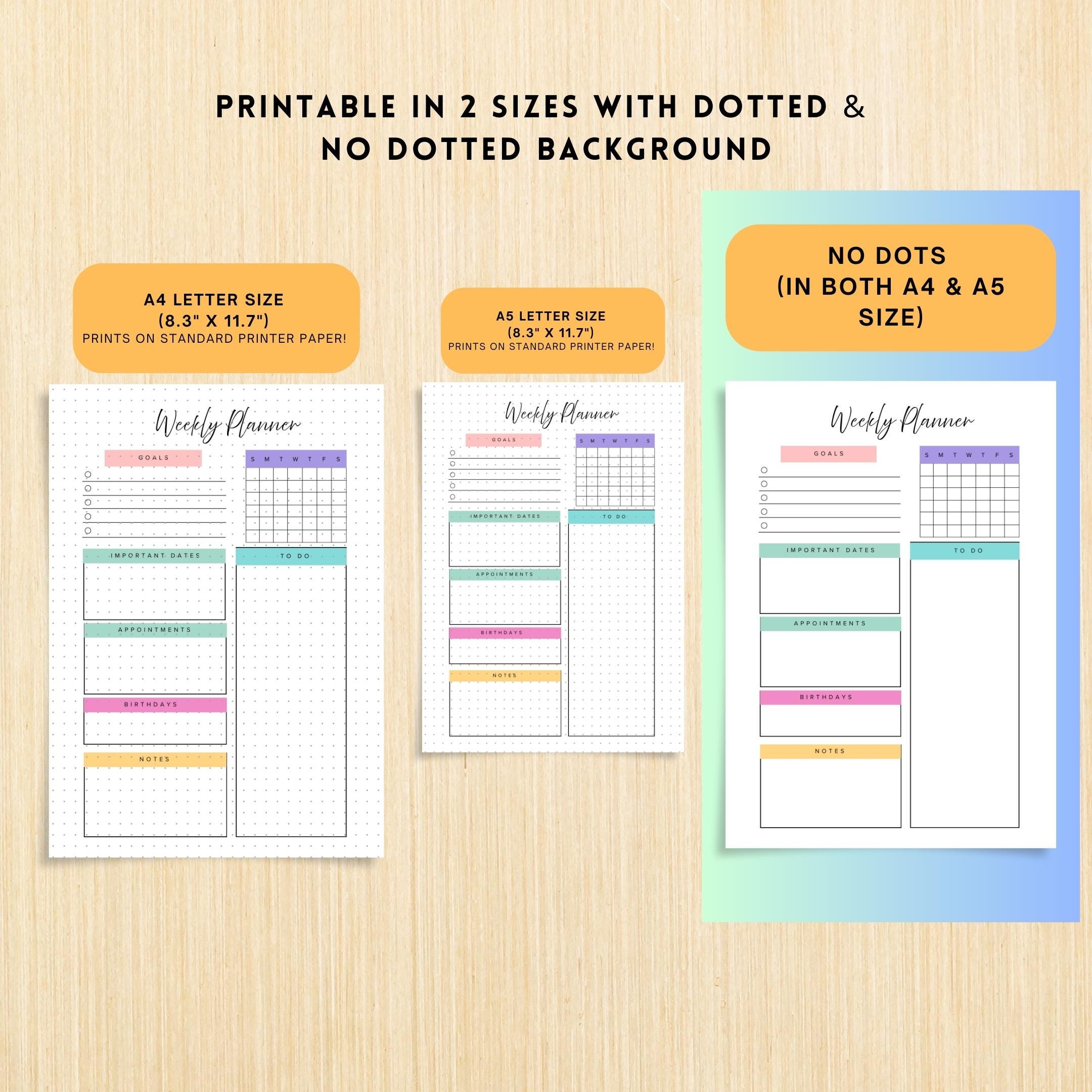 Digital Planner — Weekly Planner PRINTABLE, Weekly To Do List, Weekly Habit Tracker, Weekly Goal Planner, M... | Bloom Joyfully printable
