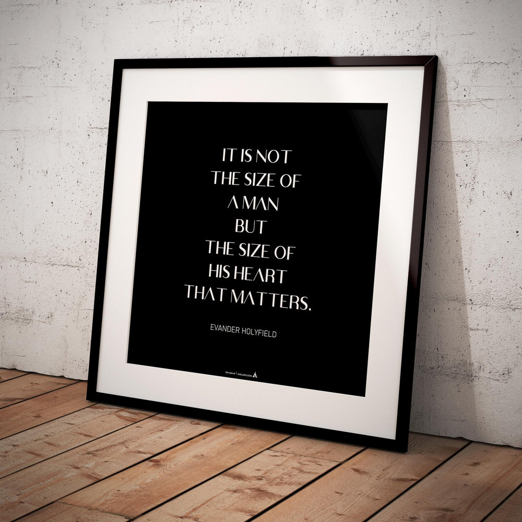 Aislling — Quotes Digital Printable Wall Art Inspirational Quotes Poster It's Not the Size of a Man, Motiva... | Aislling printable