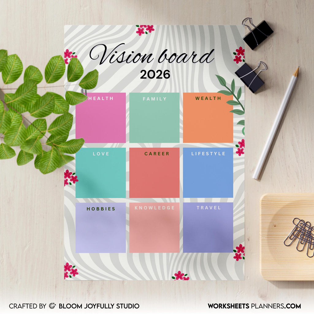 2026 Goals — 2026 My VISION BOARD, Health, Family, Wealth, Career, Travel, Love, Lifestyle, Hobbies, Knowle... | Aislling printable