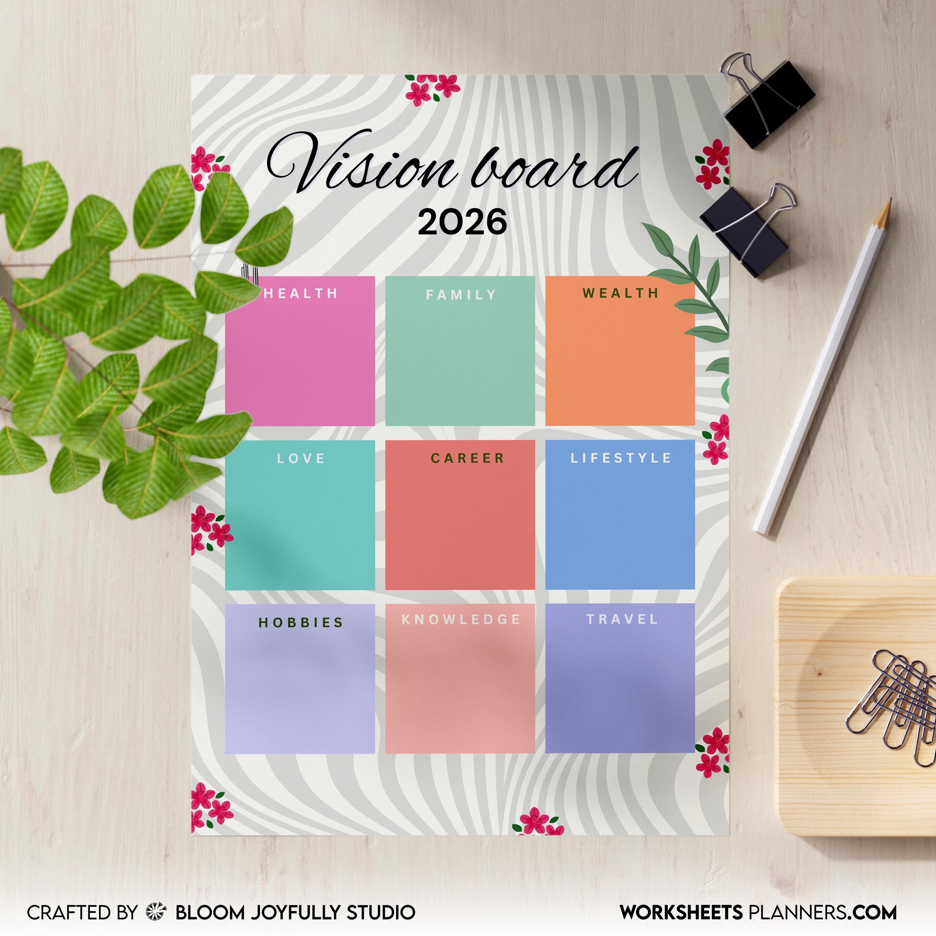 2026 Goals — 2026 My VISION BOARD, Health, Family, Wealth, Career, Travel, Love, Lifestyle, Hobbies, Knowle... | Aislling printable