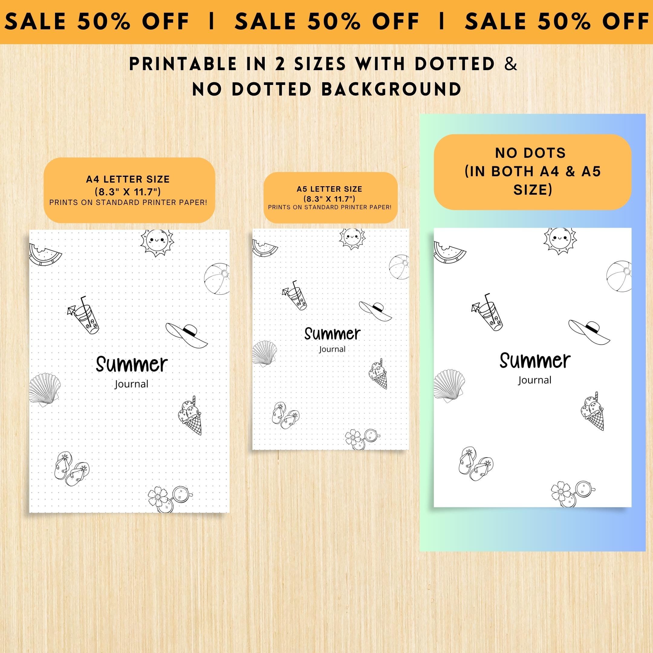 Daily Planner — Summer Journal Bundle, 18 Journal Pages, Summer Tracker Bundle, Summer Bucket List, PRINTAB... | Bloom Joyfully printable