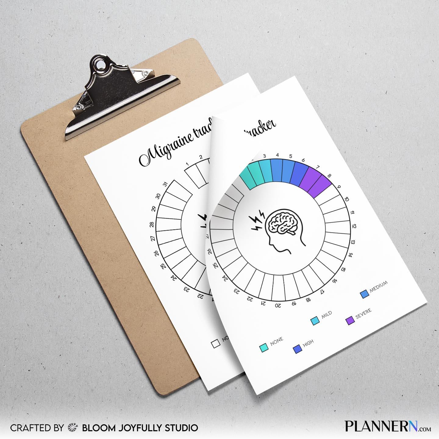 Headache Diary — Migraine Tracker Printable, Headache Log Journal, Migraine Planner, Symptom & Trigger Trac... | Bloom Joyfully printable