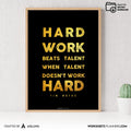 Aislling — Hard work beats Quotes, NBA Sports, Printable NBA Poster, Teenager kid basketball gift, NBA post... | Aislling printable