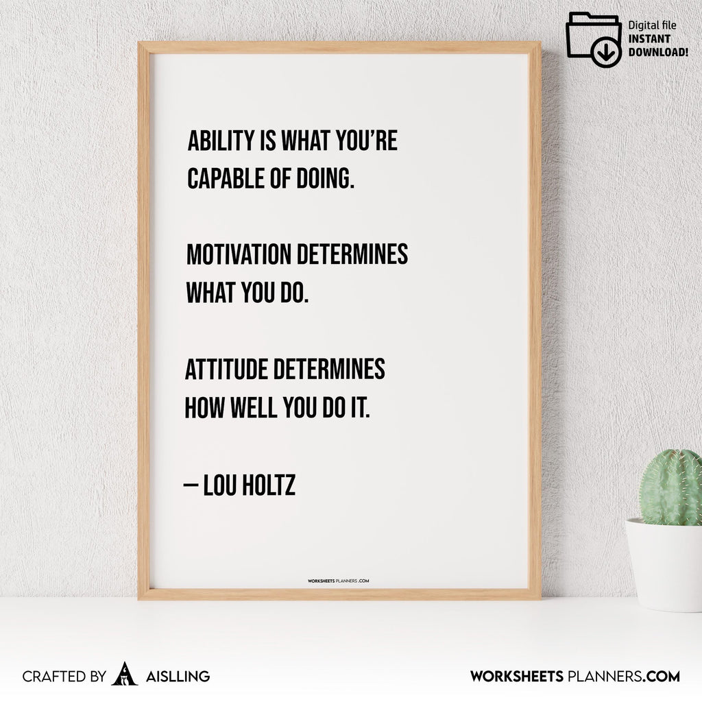 Aislling — Motivational Quote Wall Art Printable, Instant Download Quotes Digital Printable Wall Art Inspir... | Aislling printable