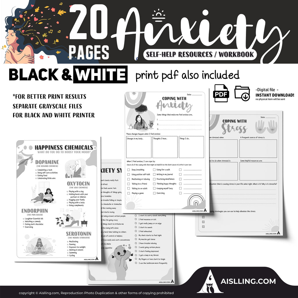 Anxiety Toolbox Workbook | Anxiety Worksheets for Teens & Adults