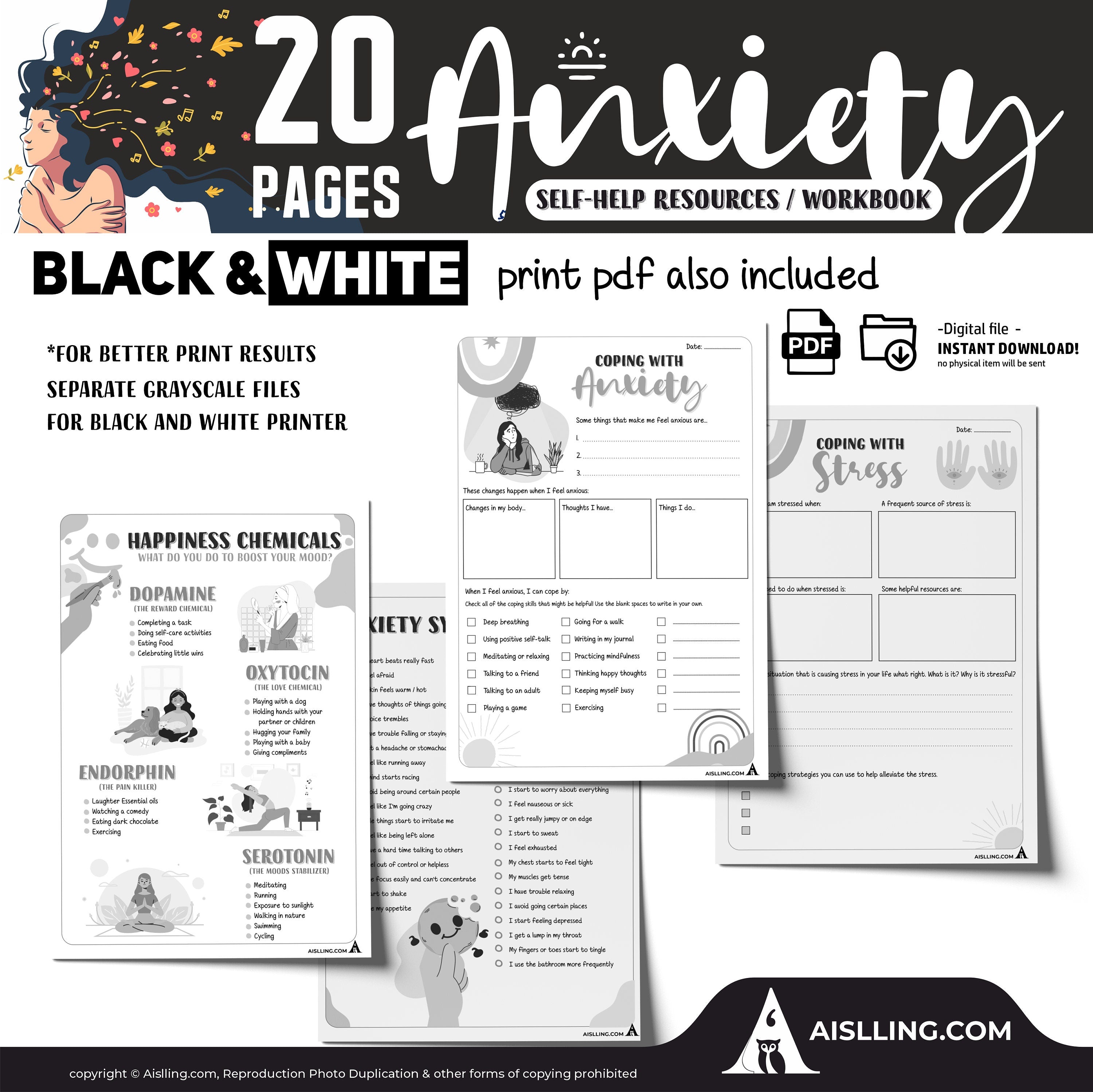 Anxiety Toolbox Workbook | Anxiety Worksheets for Teens & Adults