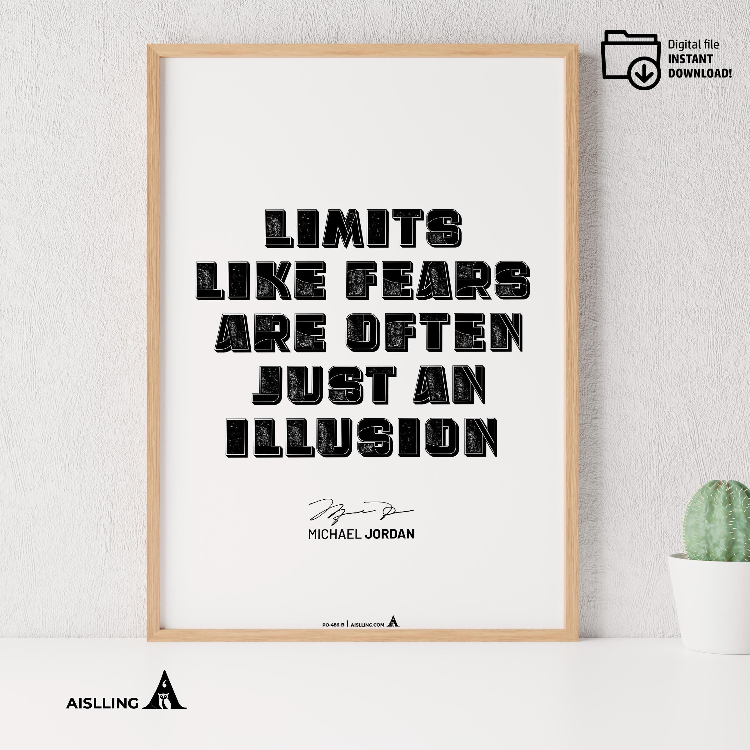 Athlete Wall Decor — Michael Jordan Motivational Quote Print: Basketball Sports Poster (Digital Download) | Aislling printable
