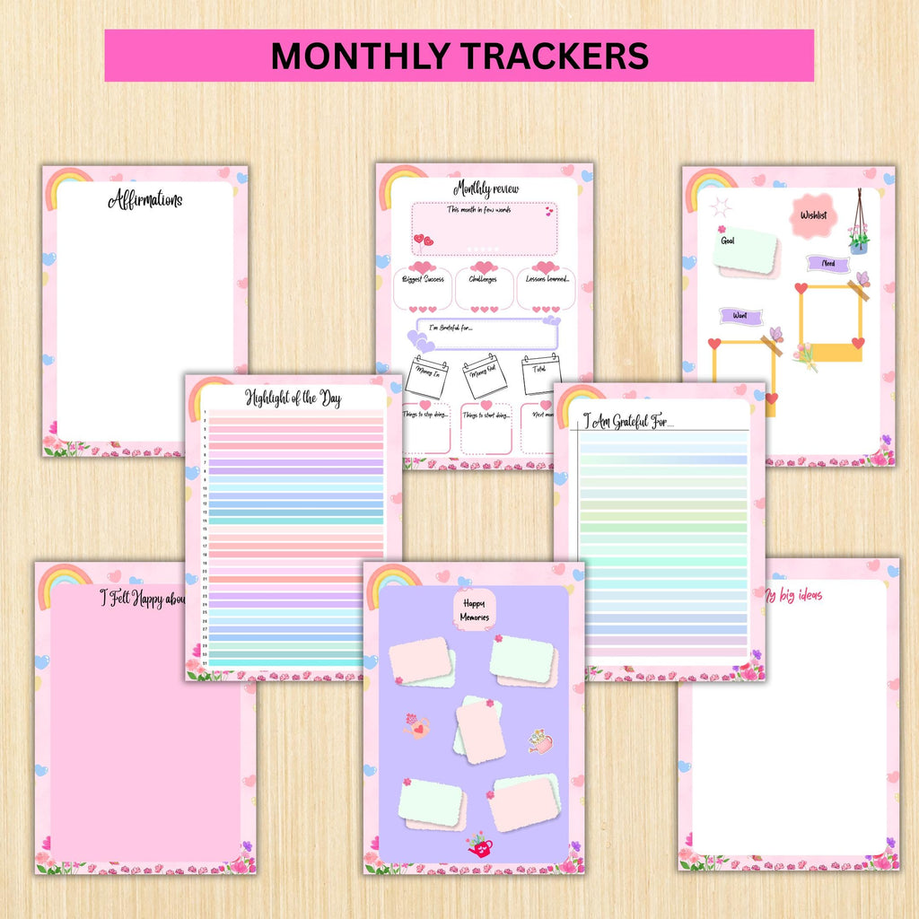 Digital Planner — MARCH Planner Bundle, Habit Tracker, Daily Reflection, Mental Health, Gratitude, Mood Tra... | Mindfulness printable