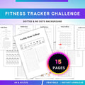 Digital Fitness — FITNESS Tracker Printable Bundle, Fitness and Wellness Tracker, Weightloss Tracker Bundle... | Nutri Track printable