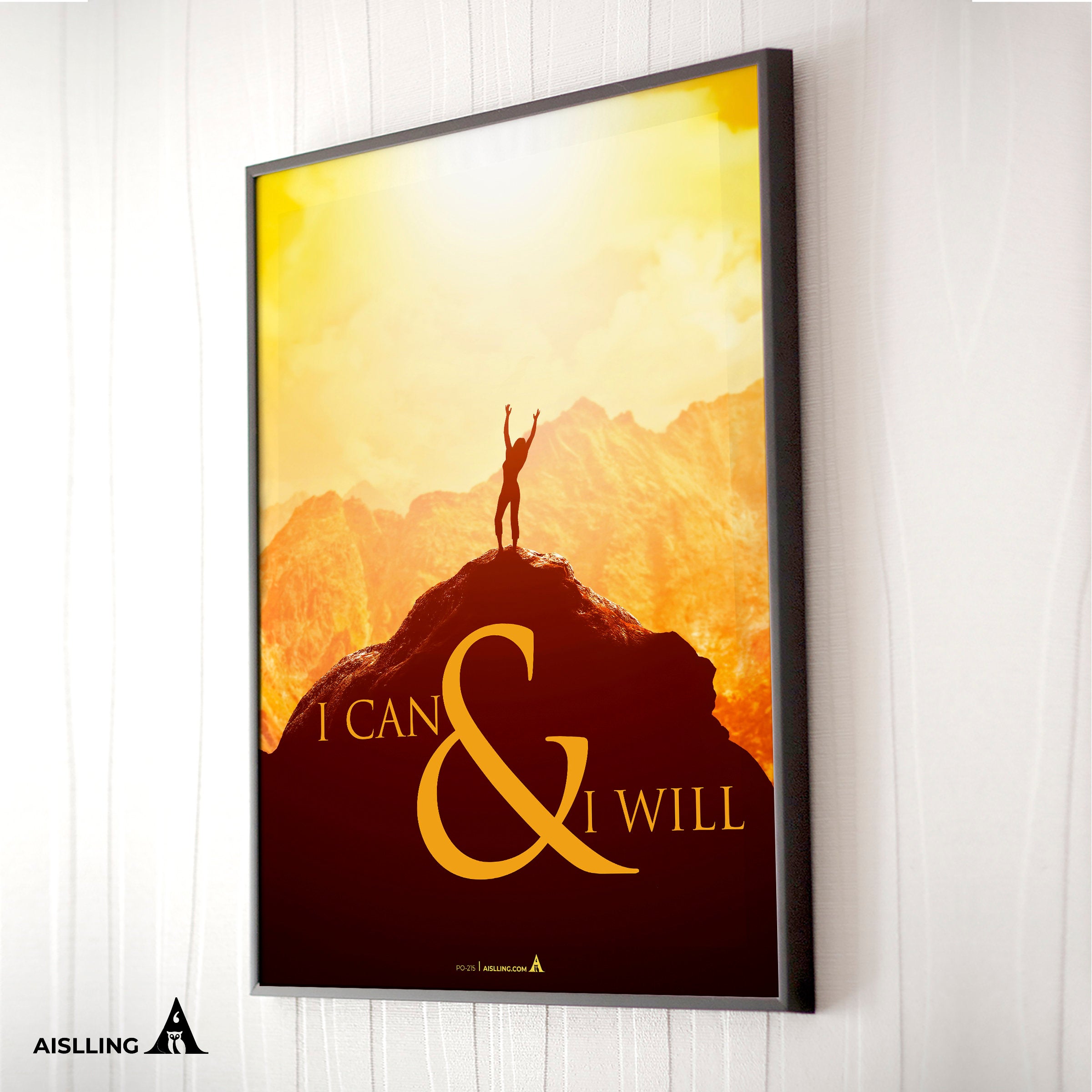 Aislling — I can & I will, Quote Poster Printables Inspirational Quote Poster Motivational Art Famous Quotes | Aislling printable