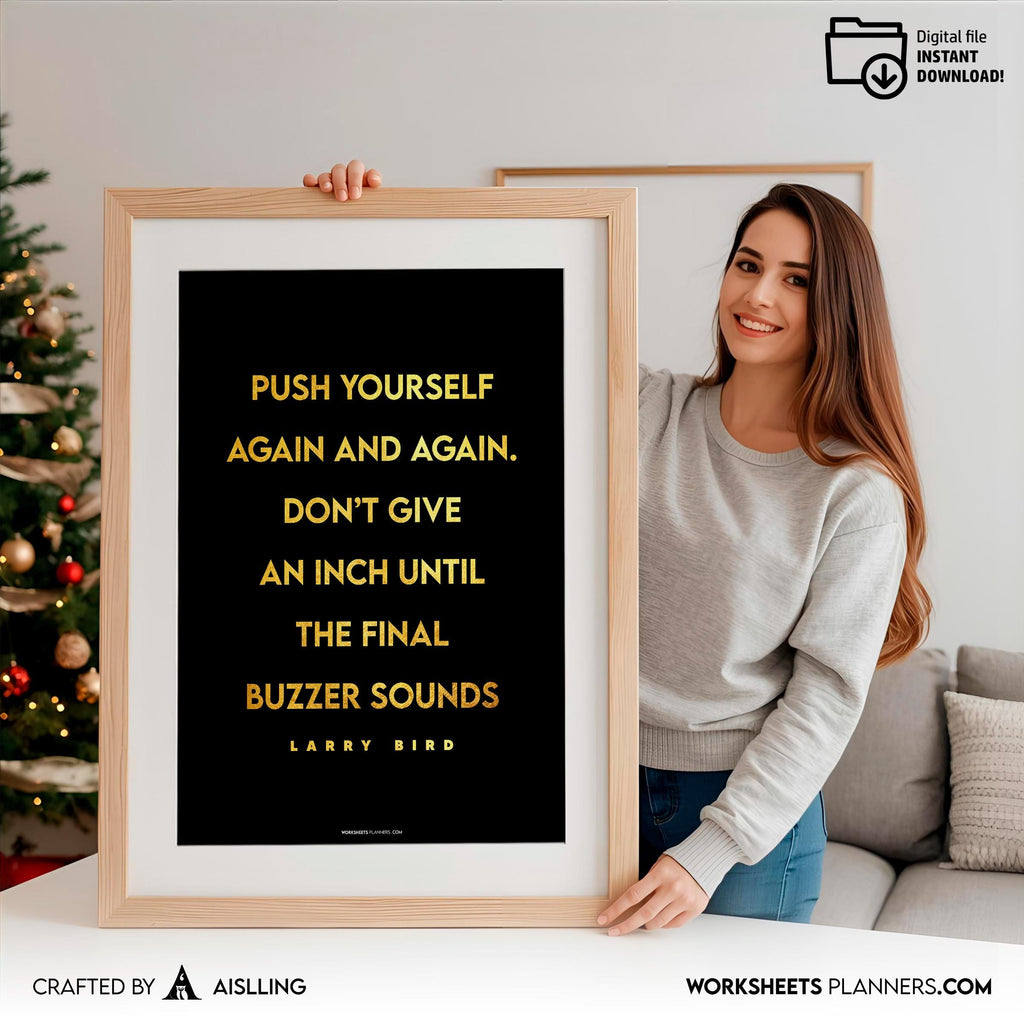 Aislling — larry bird Quotes Digital Printable Wall Art Inspirational Quotes Jordan Mentality Poster Basket... | Aislling printable