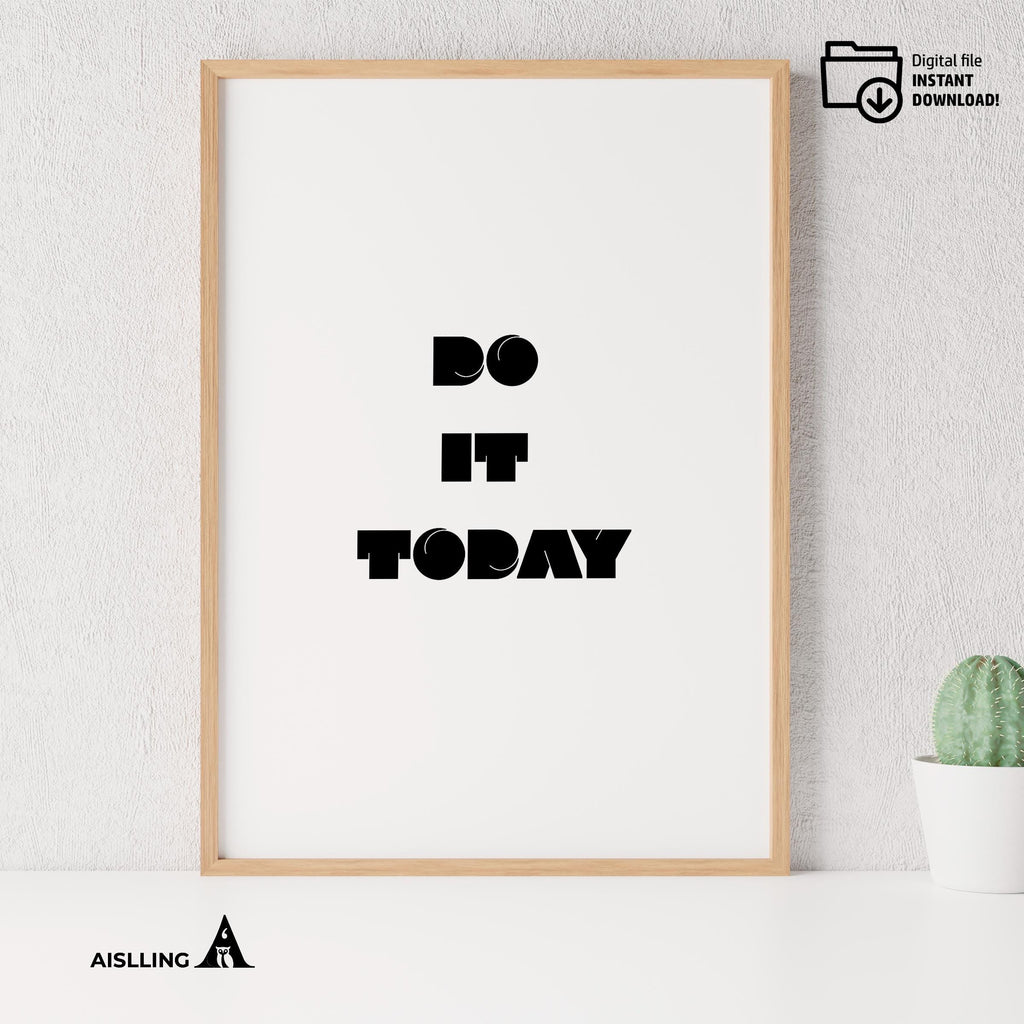 Digital Download — Stay Focused Printable Wall Art, Motivational Quote Poster, Pastel Affirmation Print, Ae... | Aislling printable